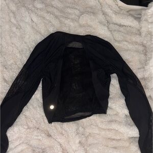 Lululemon Mesh Panelled Long Sleeve- Black